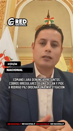 El vicepresidente Edmand Lara se dirigió al presidente Rodrigo Paz para advertir sobre presuntas irregularidades en la conducta del mayor Germán Gómez, uno de sus edecanes, a quien señaló por realizar cobros a una cuenta personal por encomiendas enviadas en vuelos solidarios del Transporte Aéreo Militar. Según la denuncia, los pagos se habrían efectuado mediante un código QR personal, recibiéndose incluso la suma de Bs 28.000 el pasado 24 de diciembre, recursos que —de acuerdo con Lara— debían i