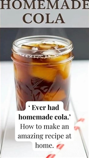 How to Make Homemade Coca-Cola in 60 Seconds! 🥤✨