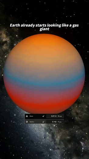 What If Earth Was Bigger Than the Sun?💥#spacesimulation #space #universe