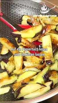 Nur drei Zutaten. Ein fantastischer Auberginensalat