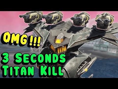 TITAN SLAYER in 3 Seconds! War Robots Mk3 Hammer Behemoth Gameplay WR