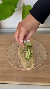 9.5K views · 155 reactions | Need a quick lunch idea? Try this delicious ✨ Hummus Veggie Wrap✨ Ingredients:  Whole Wheat Tortilla 北 4 Tbsp. Hummus 勒 Cucumber 凌 Carrots  Edamame 陋 Avocado 塞 Spinach Wrap together tightly, cut in half, and enjoy! Let us know what you think of this healthy wrap | V Shred | Facebook