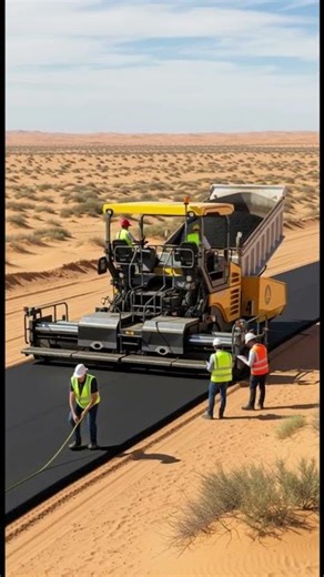 The Most Satisfying Road Construction Ever 😍