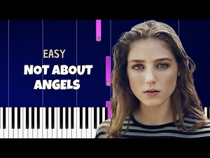 Birdy - Not About Angels (Easy Piano Tutorial)