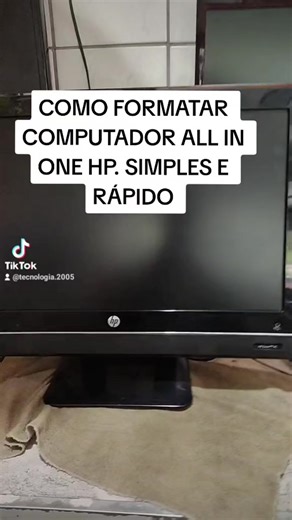 COMO FORMATAR COMPUTADOR ALL IN ONE HP - SIMPLES E RAPIDO #windows #wi...