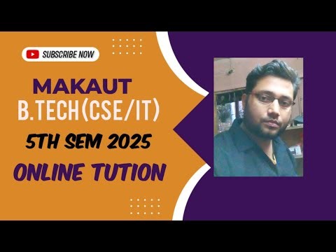 MAKAUT B.TECH 5TH SEM 2025 ONLINE TUITION | EASY NOTES | CALL @9007292436