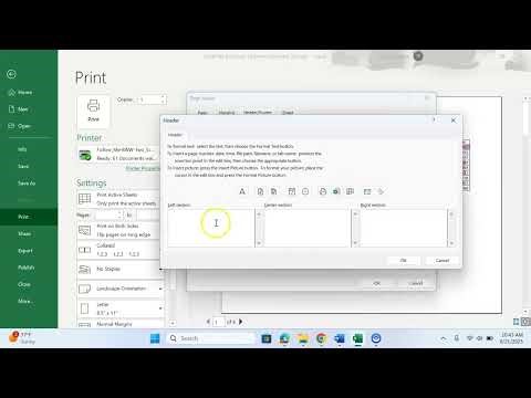 Excel - Module 4 AutoSum 5 Worksheets Page Setup