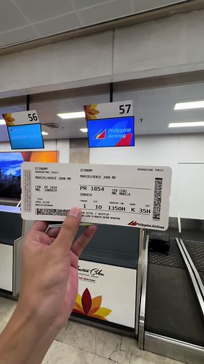 Philippine Airlines Ticket Sample at Mactan-Cebu Airport