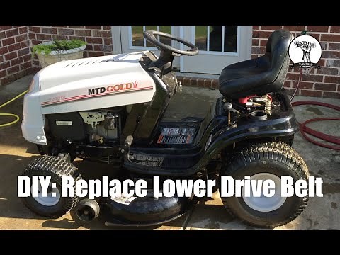 DIY: How to Change the Lower Drive Belt on a MTD Gold, Bolens, Yard Machines, or Toro Riding Mower