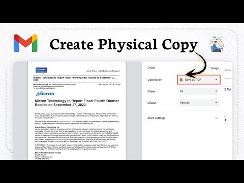 How to print an email files from Gmail (Document Output)
