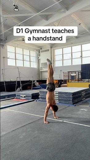 D1 gymnast teaches a handstand
