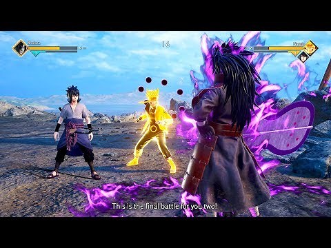 JUMP FORCE - Madara Uchiha vs Naruto & Sasuke