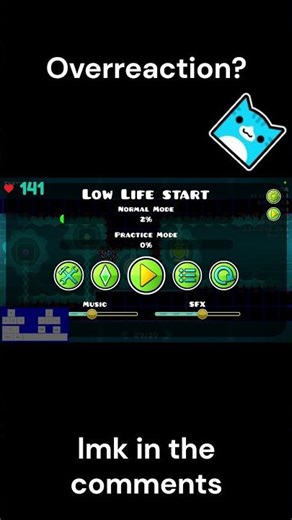Overreaction? #geometrydash #gd #shorts