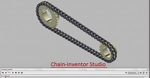 Chain-Inventor Studio-Autodesk Inventor 2013 (with caption and audio narration)