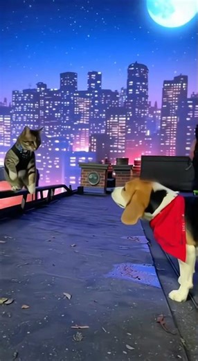 Behind-the-scenes footage of the movie Cats vs. Dogs
