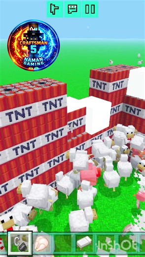 Chicken vs TNT Explosion in Crafting and Building 😱#shorts#shortsfeed#youtubeshorts#gaming