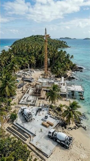 Luxury Estate Built on Private Island | Time-Lapse #constructiontimelapse #transformation