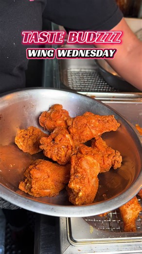 Come out for Wing Wednesday 🔥 (Deal applies at all locations) —— We have daily specials, events & more!💥 Visit Taste Budzzz Today! 🚀 | Restaurant Location: 5204 Yale St. Houston, Tx📍 • • • #fyp #foryoupage #trending #viral #houston