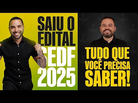 SAIU O EDITAL! PSS SEDF 2025: Tudo o que você precisa saber para começar a estudar agora.