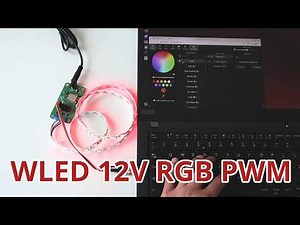 How to Control a 12V RGB LED Strip with WLED and PWM on ESP8266 or ESP32