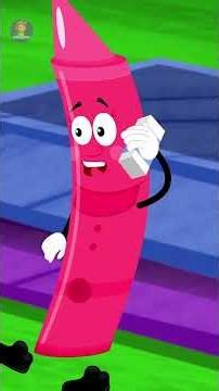 Five Little Crayons #shorts #trending #cartoon #educational #babysong