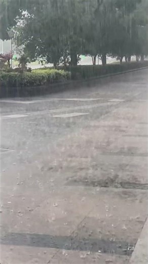 Heavy Rain ASMR at the Street Corner