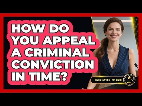 How Do You Appeal A Criminal Conviction In Time? - Justice System Explained