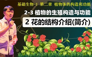 基础生物学 2-3.2 花的结构简介_哔哩哔哩_bilibili