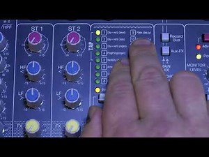 Allen & Heath built-in effects demo on ZED10FX mixer.