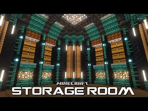 Building a UNDERGROUND STORAGE ROOM In Minecraft - TUTORIAL