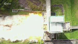 The new European P120C solid rocket booster successfully completed its second firing test on 28 January. It will be strapped onto the sides of the future Ariane 6 launch vehicle as boosters for liftoff, and will also be used as the main stage for Vega-C. See http://www.esa.int/spaceinvideos/Videos/2019/02/P120C_second_firing_test | ESA - European Space Agency