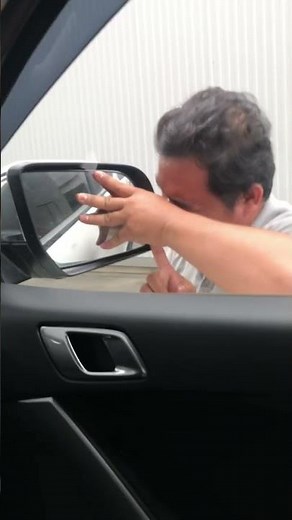 How to remove and install side view mirror RH on Mazda BT-50