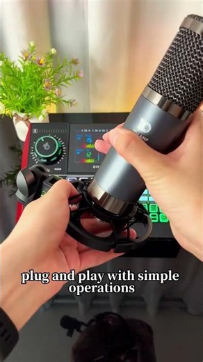 Round Base Desktop Mic Stand Setup #Tenlamp #neculogy #CryoSurf