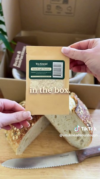 📣🍞Do you want to learn how to make Sourdough from scratch? Watch as we talk you through what's included in our Complete Sourdough Starter Kit. We believe anyone can make their own sourdough at home and we equip you with everything you need to succeed! ✅ Dried Sourdough Starter Flakes ✅ High Quality Bread Flour ✅ Danish Dough Whisk ✅ Oval Banneton with Cloth Liner ✅ Bread Lame ✅ Dough/bench scraper ✅ Instructions & Recipe Booklet Get a kit delivered straight to your door with fast, cheap shippi