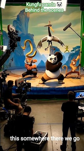 Kung Fu Panda Behind The Scenes 🐼 Animation Secrets Revealed #po #bts #shorts