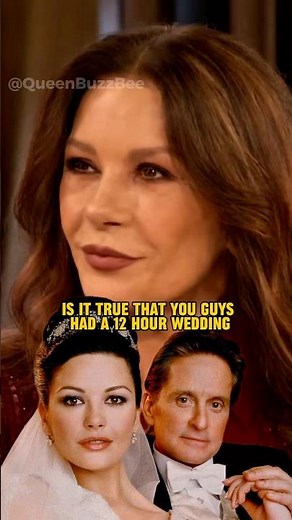 Catherine Zeta-Jones Reveals Their Wedding Party Went Until Sunrise 😂 #CatherineZetaJones #shorts