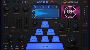Create instant fills, drops and rolls with the Drop-X beat repeat sampler