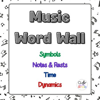Music Vocabulary Word Wall