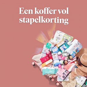 Een koffer vol Etos Merk stapelkorting, met tot wel 30% korting! Zoals luiers, vitamines, gezichtsverzorging en meer. | Etos
