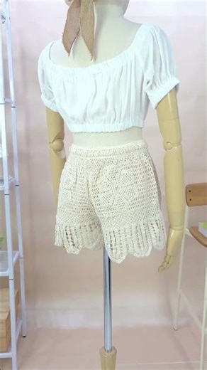 Boho Crochet Lace Shorts-680902030130