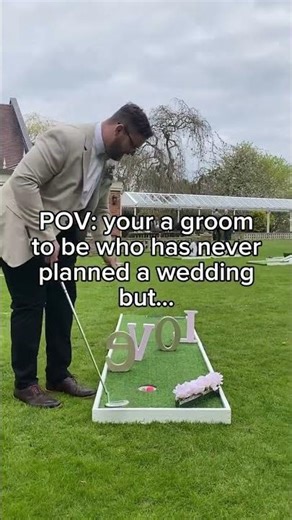 POV: You’re a Groom-to-Be and Just Discovered Wedding Mini Golf ⛳️ | Fun Wedding Ideas