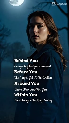 Michelle Pitonyak on Instagram: "Behind you every chapter you survived. Before you, pages still waiting for your courage. Around you, people who care, even when you forget. Within you, the strength to keep going, even on the days you don’t feel it. You are not behind. You are becoming. And this chapter still matters. ✨ If today feels heavy, let this be your reminder: You’ve already made it through things you once thought would break you. Keep going. I believe in you. 💕 ❤️❤️❤️ #LifeCoaching #Min