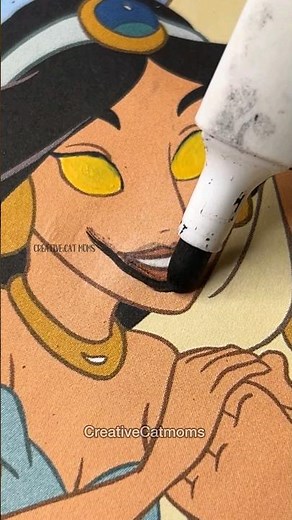 Aladdin was Jasmine's Puppet🤫twisted Disney Pt.2 #shorts #art #creative #disney