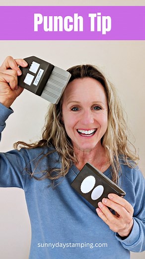 2.5K views · 32 reactions | Paper saving tip to use with your punches!!! Follow me for more card making and stamping tips! I'm using the Double Oval Punch in this video. It's item #154242 from Stampin' Up! I'd love to be your demonstrator, so select Juli Baca at checkout! #cardmaking #cardmakingtips #stamping #stampinup #stampinupdemonstrator #sunnydaystamping | Sunny Day Stamping | Facebook