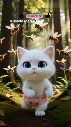 😹Playful Cat Makes Angry Bees!#shorts