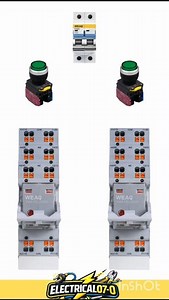 2 Start Push Button Wiring | Dual Contactor Control ⚡