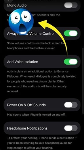 How to enable voice isolation in IOS/ voice reduction & voice cancellation/ iphone tip & trick 😱😱