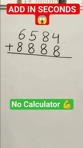 Addition Trick 🔥 | Add Faster Than Calculator 😱 | Maths Trick #maths #viral #additiontrick #addition