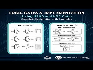 Logic Gates & Implementation Using NAND and NOR Gates | Complete Explanation