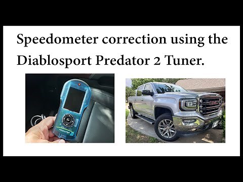 Speedometer calibration with the DiabloSport Predator 2 Tuner on a 2016 Sierra.